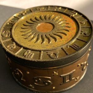 Holographic Glitter Resin Sun Astrological Sign Jewelry Box
